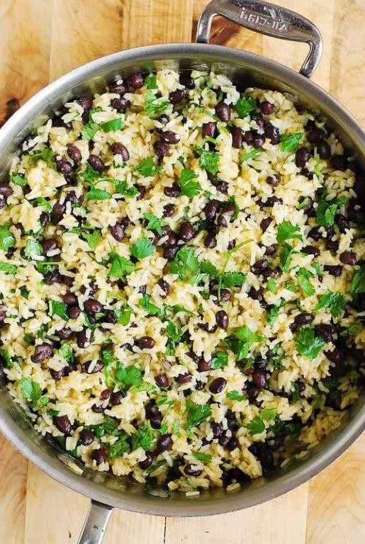 Black Bean and Lime Cilantro Rice