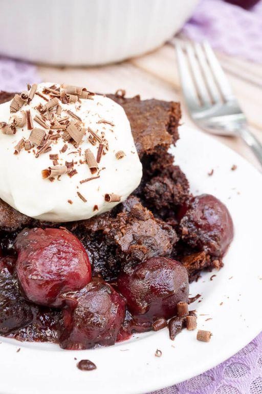 Black Forest Cobbler with Cherry Filling