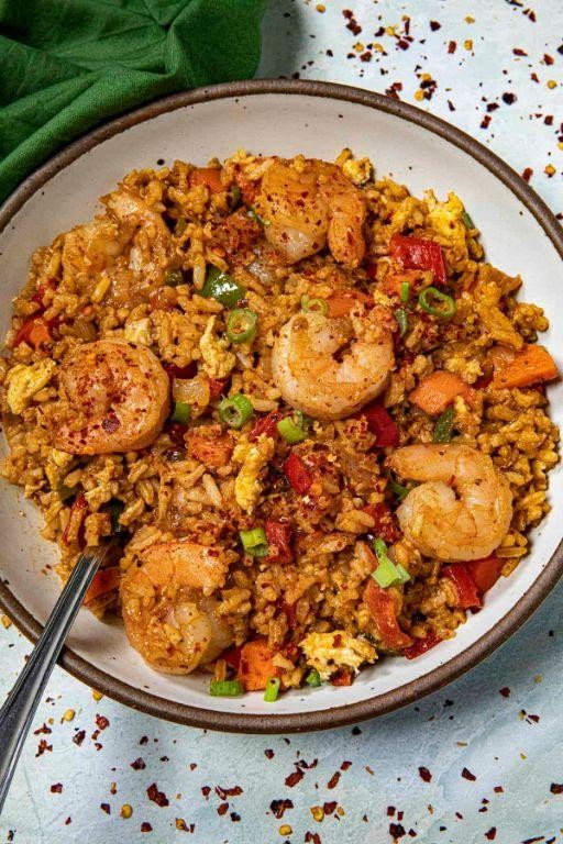 Black Pepper Shrimp Fried Rice with Soy Sauce