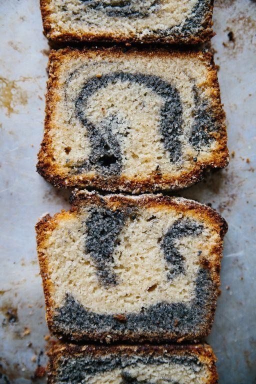 Black Sesame and Honey Swirl Cake