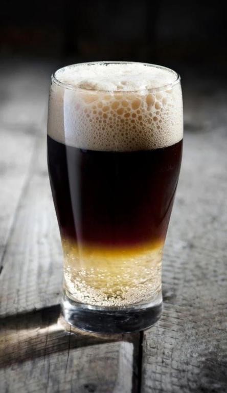 Black Velvet with Stout Beer