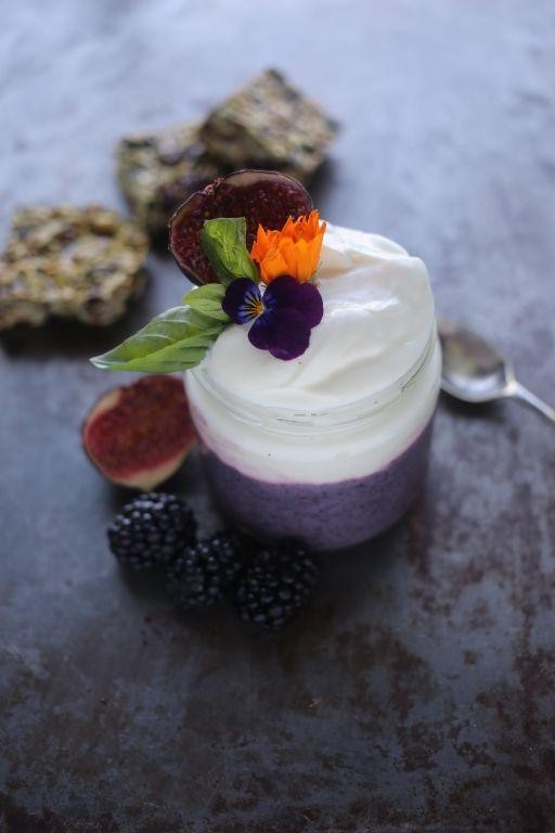 Blackberry Basil Chia Bowl