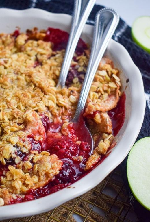 Blackberry and Apple Crumble