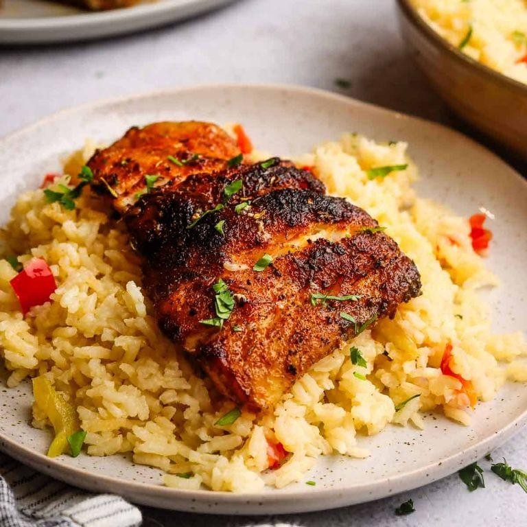 Blackened Rock Cod with Cajun Spices