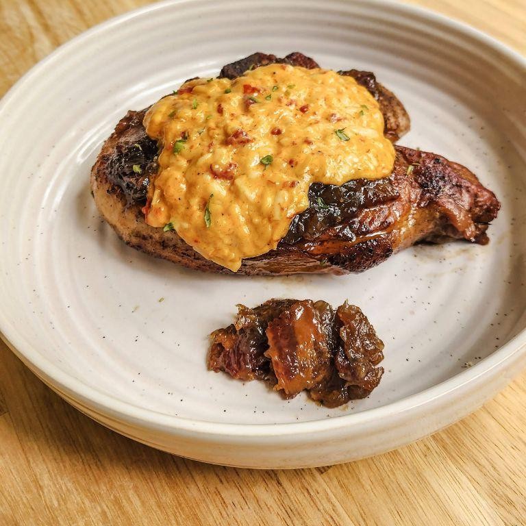 Blackstone Pork Chops with Bacon Jam