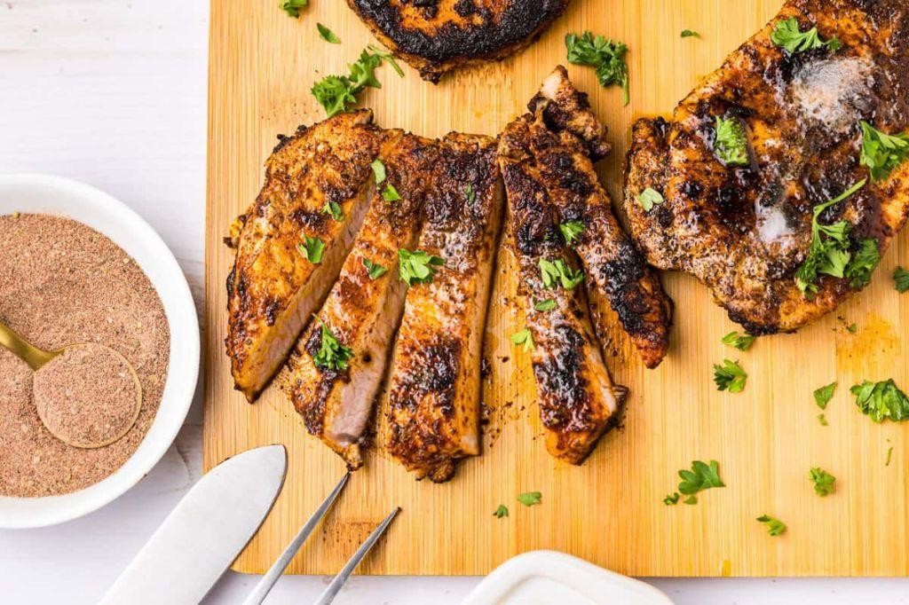 Blackstone Pork Chops with Herb Rub