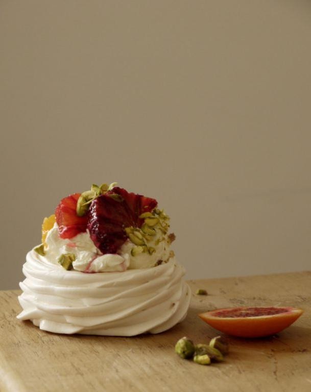 Blood Orange and Cardamom Pavlova