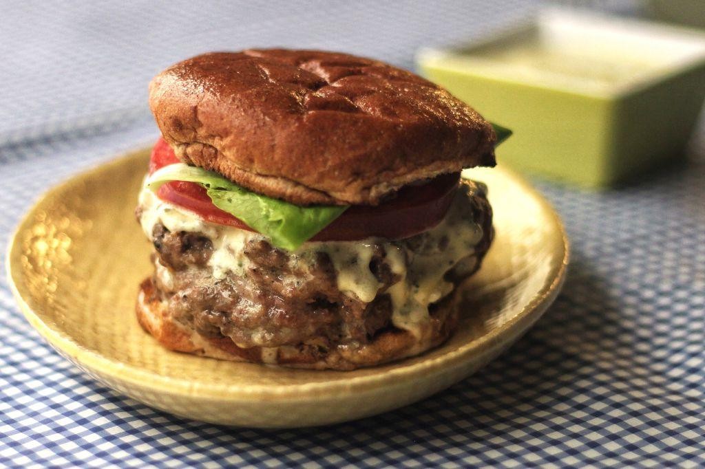 Blue Cheese Stuffed Burgers