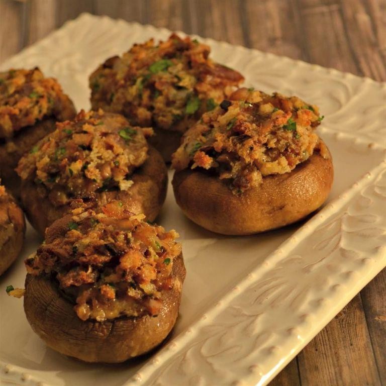 Blue Cheese and Bacon Stuffed Mushrooms