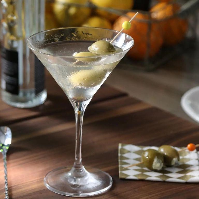 Blue Cheese-Stuffed Olive Dirty Martini