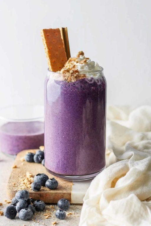 Blueberry Cheesecake Low Carb Protein Shake
