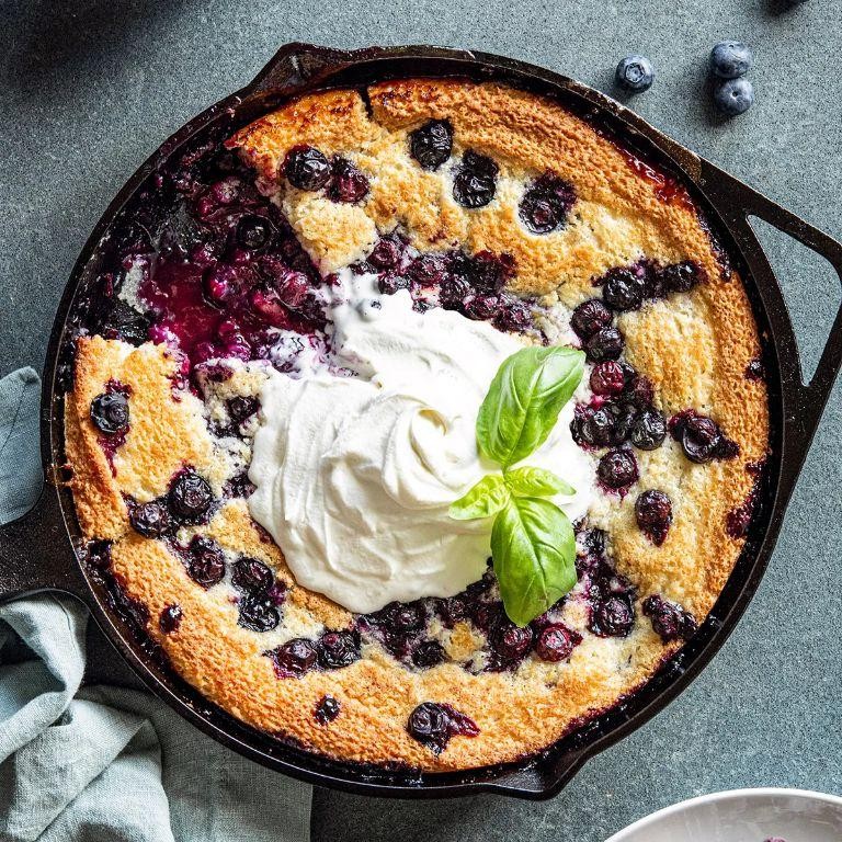 Blueberry Cobbler with Lemon Zest