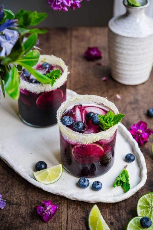 Blueberry Lavender Margarita