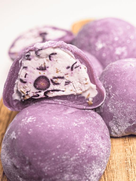 Blueberry Lavender Mochi Balls