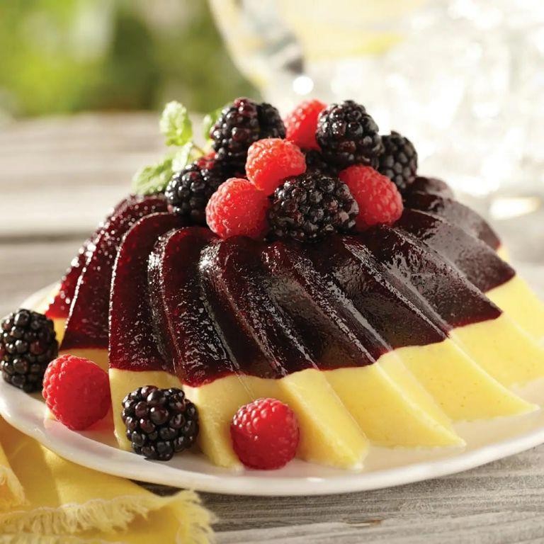 Blueberry Lemon Jello Mold