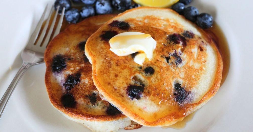 Blueberry Lemon Krusteaz Pancakes