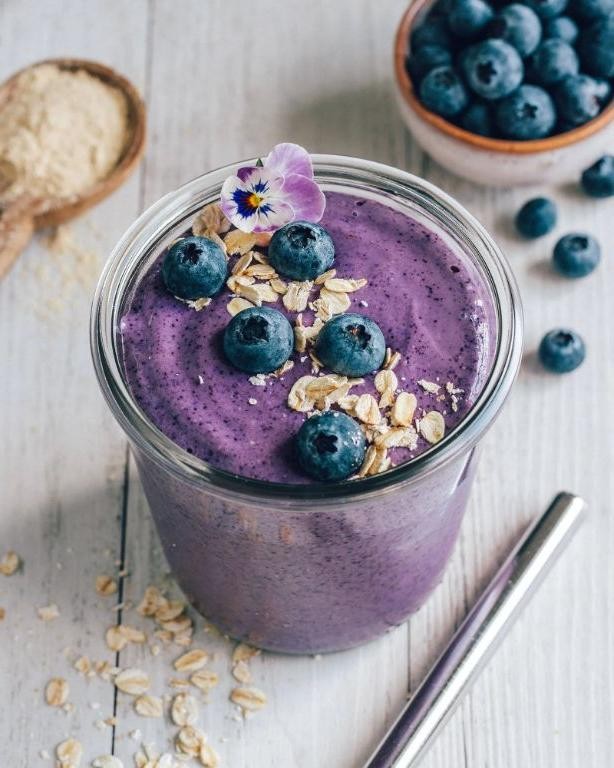 Blueberry Pie Protein Smoothie