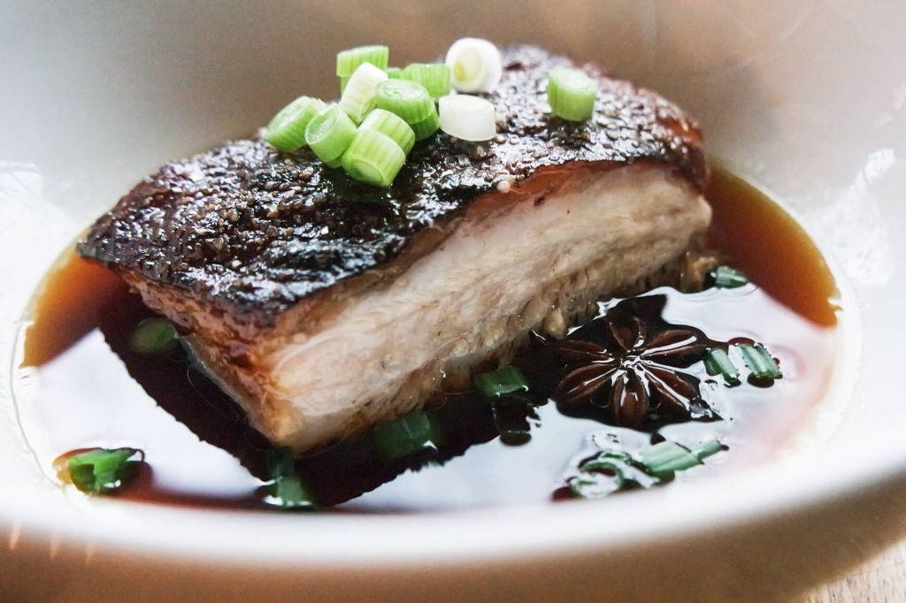 Braised Skinless Pork Belly with Soy Sauce and Star Anise