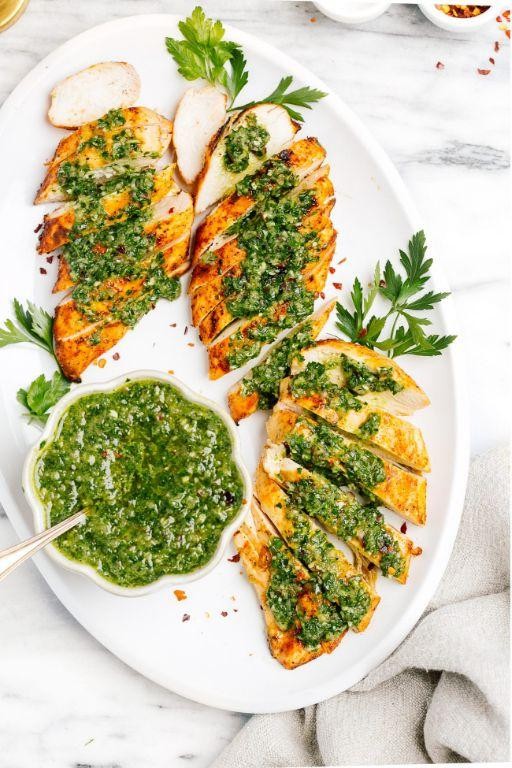 Brazilian Grilled Chicken with Chimichurri Sauce