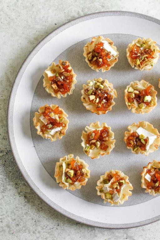 Brie and Apricot Phyllo Parcels