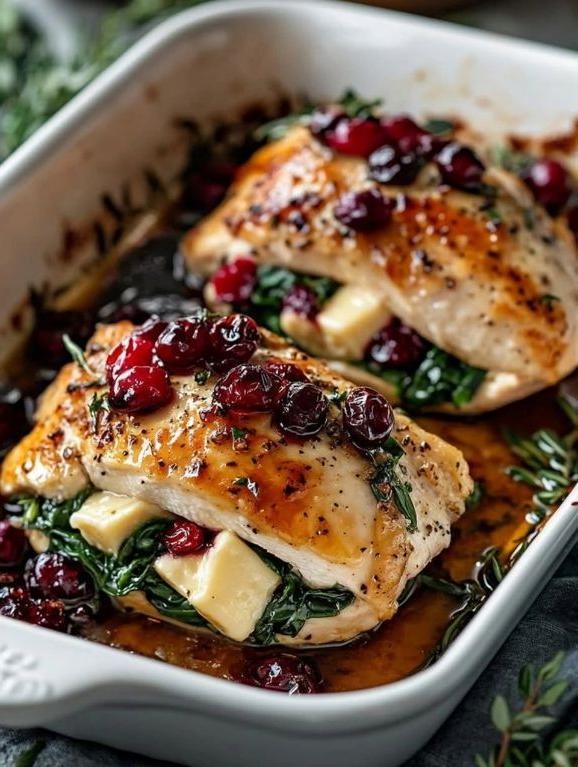 Brie and Spinach Stuffed Chicken