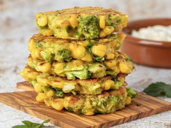 Broccoli and Corn Fritters