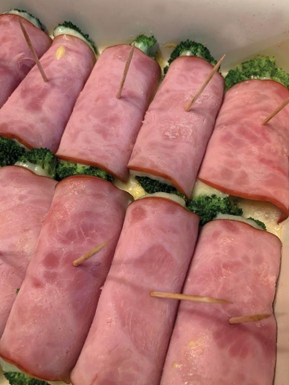 Broccoli and Ham Roll-Ups