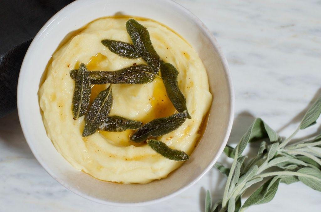 Brown Butter Mashed Potatoes with Sage