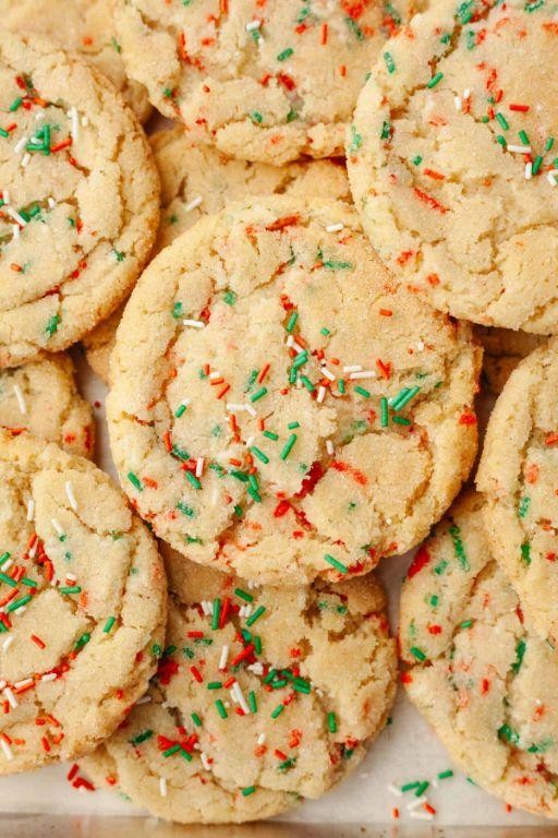 Brown Butter Sugar Cookies with Holiday Sprinkles