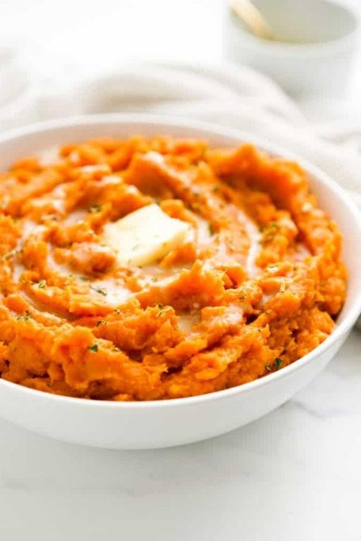 Brown Sugar Cinnamon Mashed Sweet Potatoes