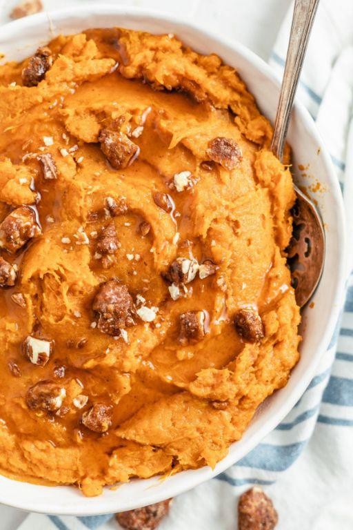 Brown Sugar Nutmeg Whipped Sweet Potatoes