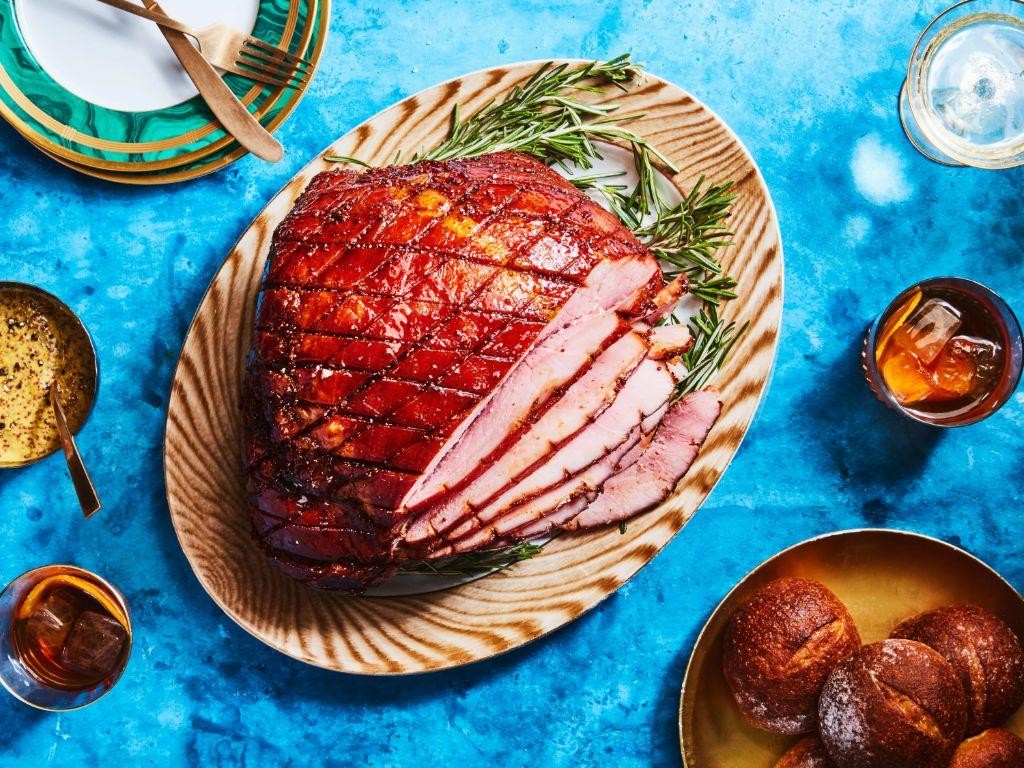 Brown Sugar and Mustard Crusted Ham