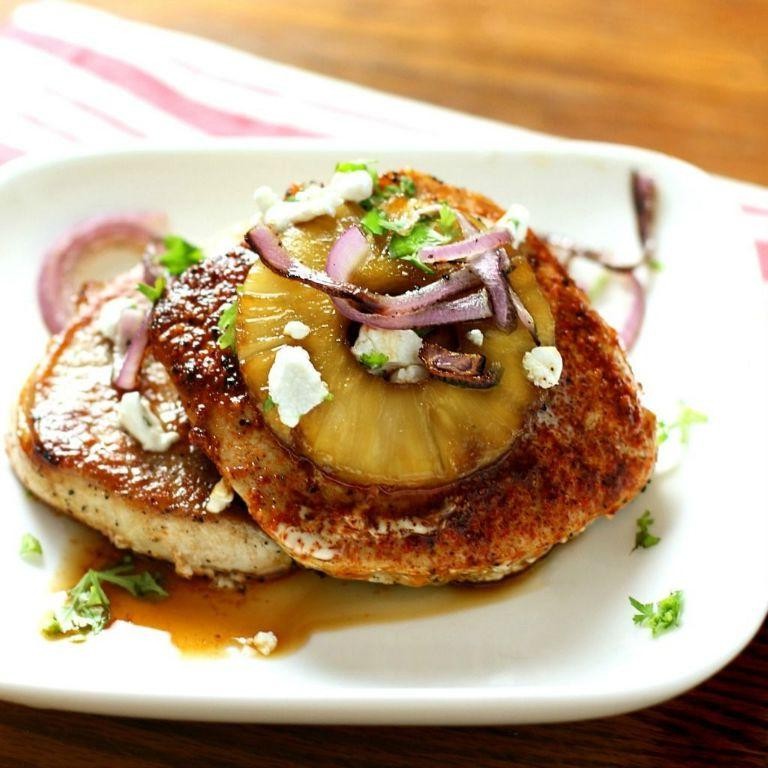 Brown Sugar and Pineapple Pork Chops