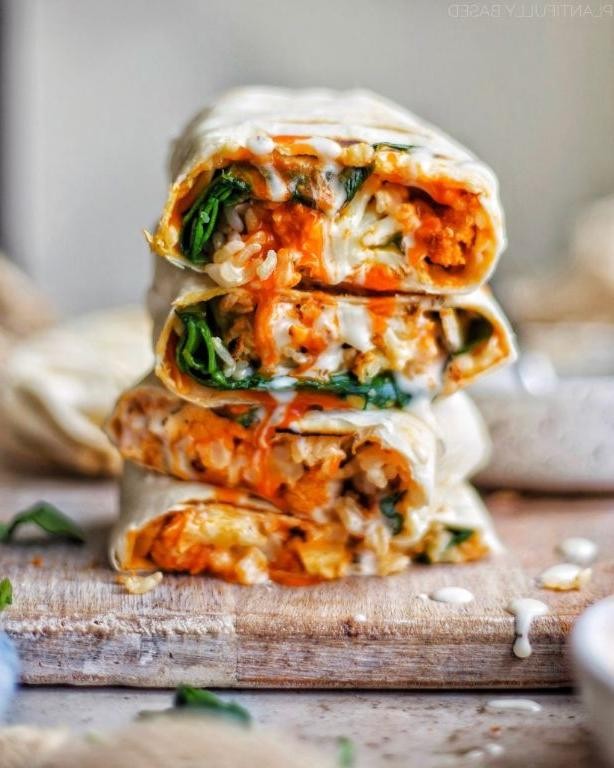 Buffalo Cauliflower Cold Wrap