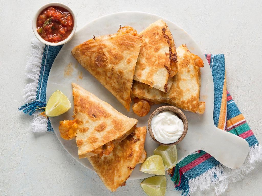 Buffalo Shrimp Quesadilla