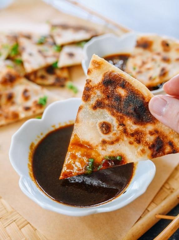 Burdock Root Pancakes with Dipping Sauce