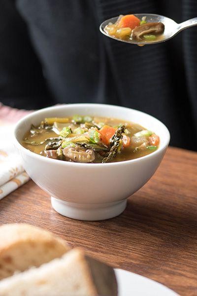 Burdock Root and Kale Soup