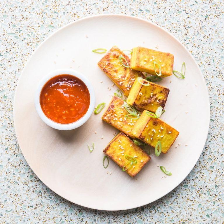 Burmese Chickpea Tofu