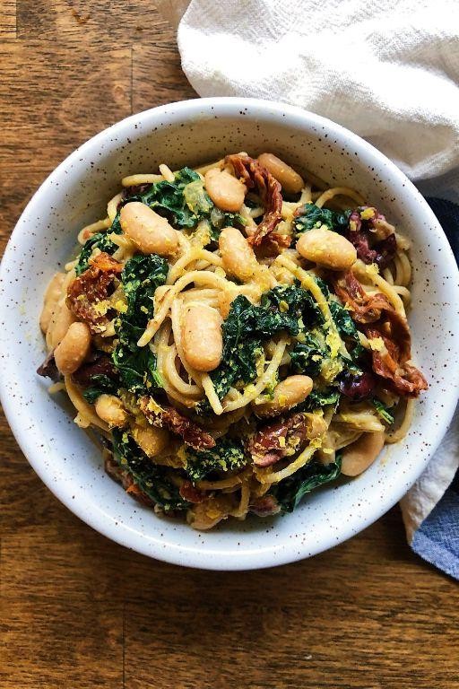 Butter Bean and Kale Pasta Bake