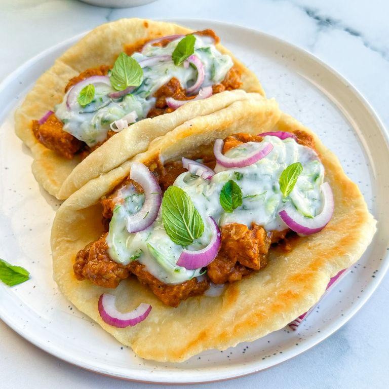 Butter Chicken Indian Tacos