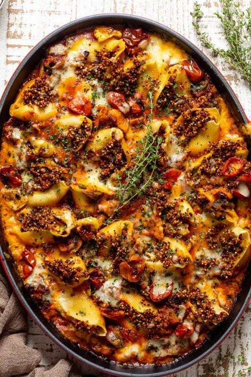 Butternut Squash and Kale Stuffed Shells