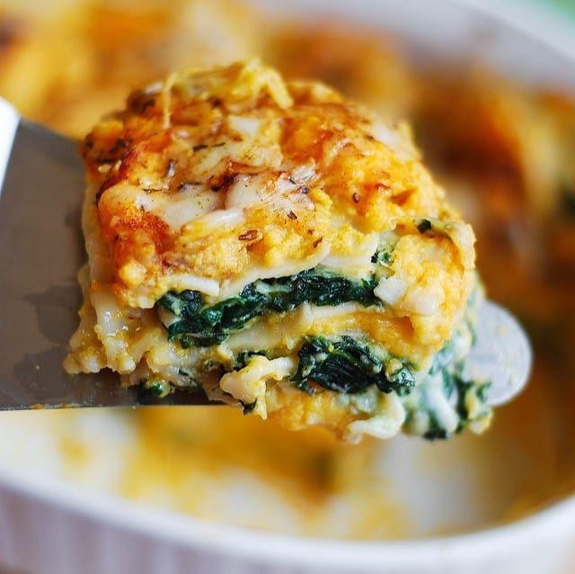 Butternut Squash and Spinach Lasagna