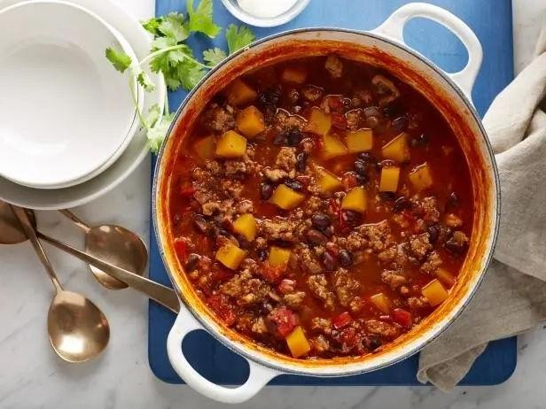 Butternut Squash and Turkey Chili