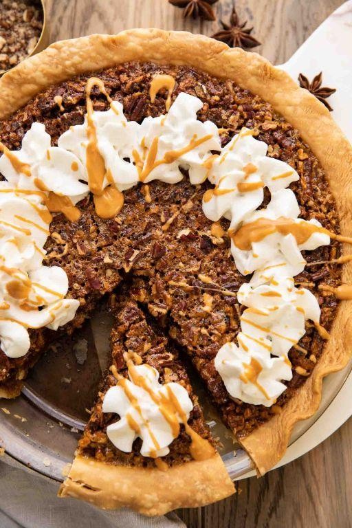 Butterscotch Cream Pie with Pecan Crust