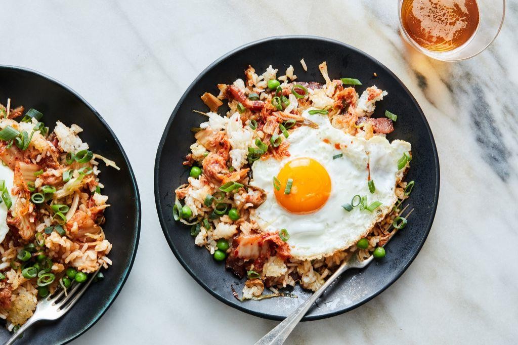 Cabbage and Bacon Fried Rice