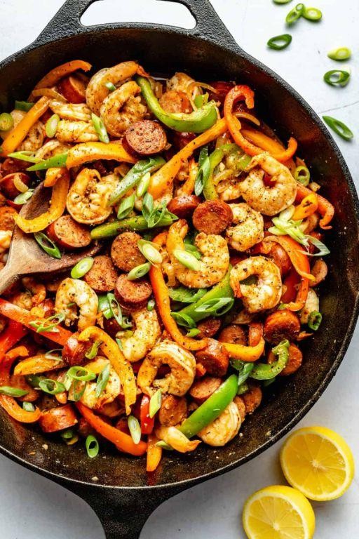 Cajun Shrimp and Sausage Skillet