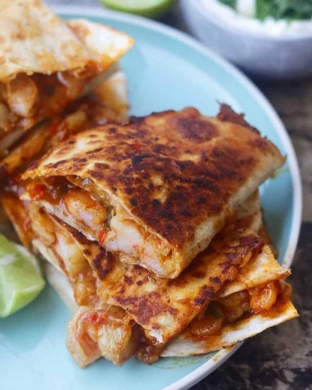 Cajun Spiced Shrimp Quesadilla