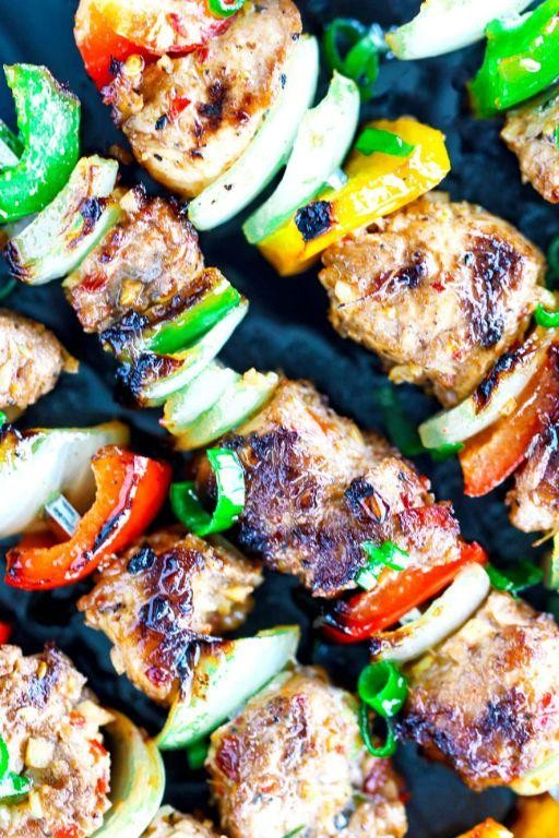 Cajun Spiced Stove-Grilled Chicken Skewers