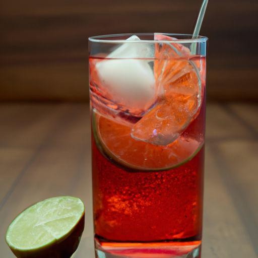 Campari and Soda with Lime Twist