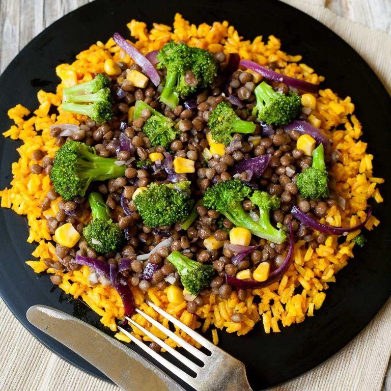 Canned Lentil and Vegetable Stir-Fry